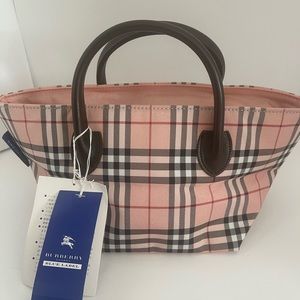 Rare! MINI Burberry Blue Label Tote Pink